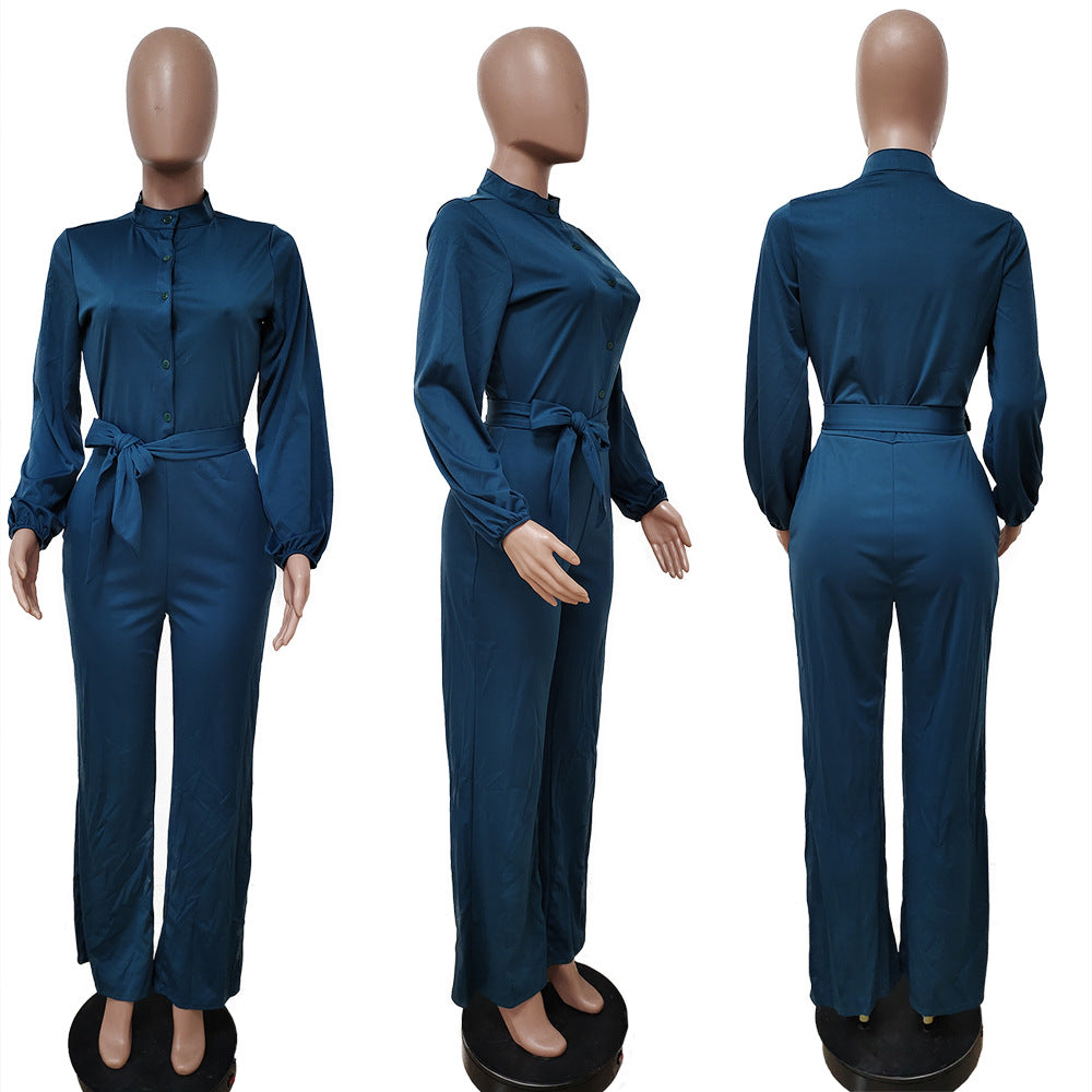 Women Sexy Solid Loose Jumpsuit 29