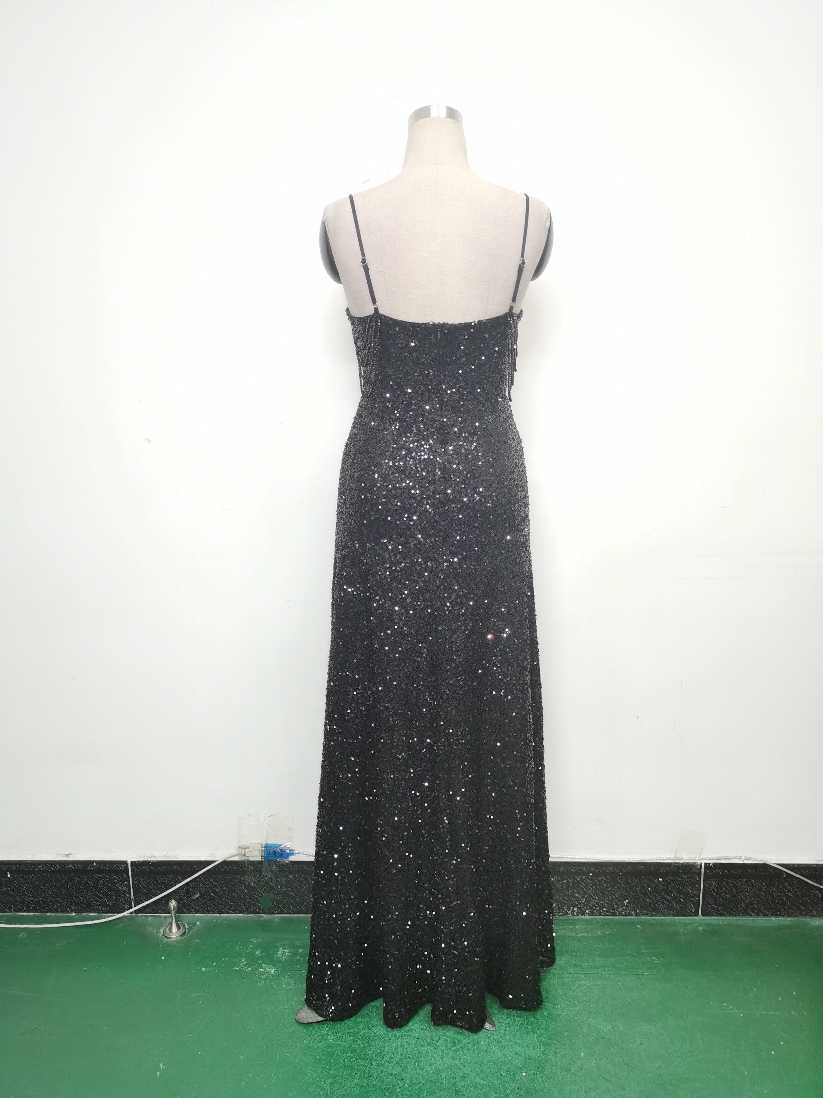 Women mesh sequined evening dress 29