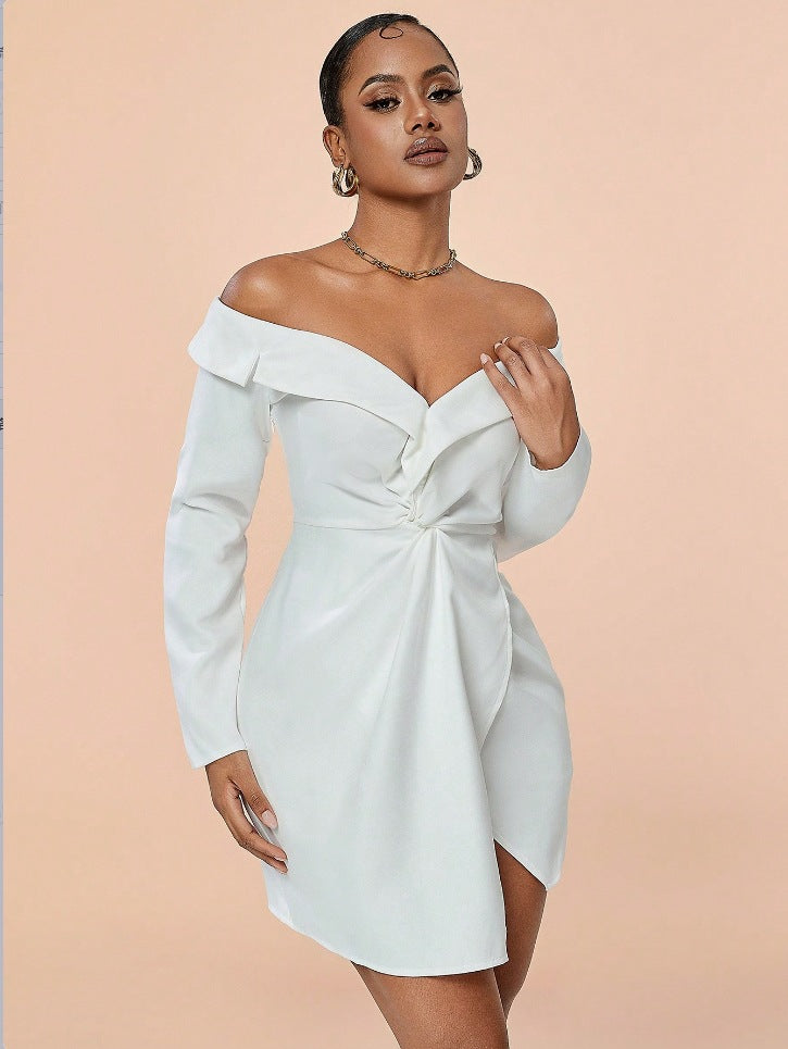 Women sexy style Off Shoulder dress 5