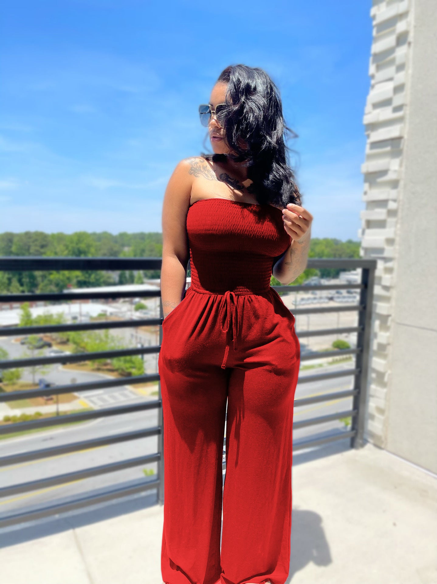 Women's Summer Sexy Casual Wide Leg Jumpsuit 3