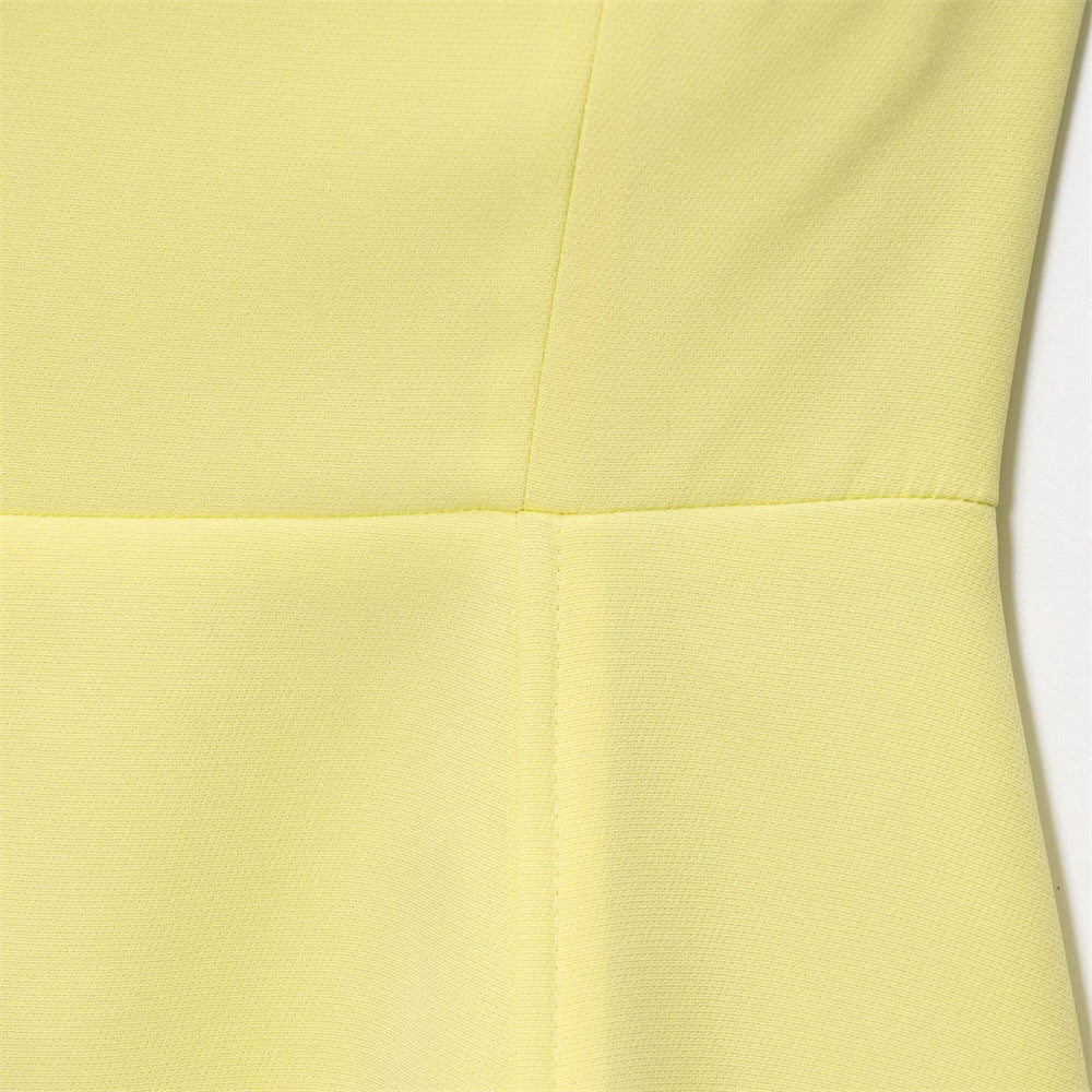 Women summer sleeveless strapless top pleated skirt two-piece set 14