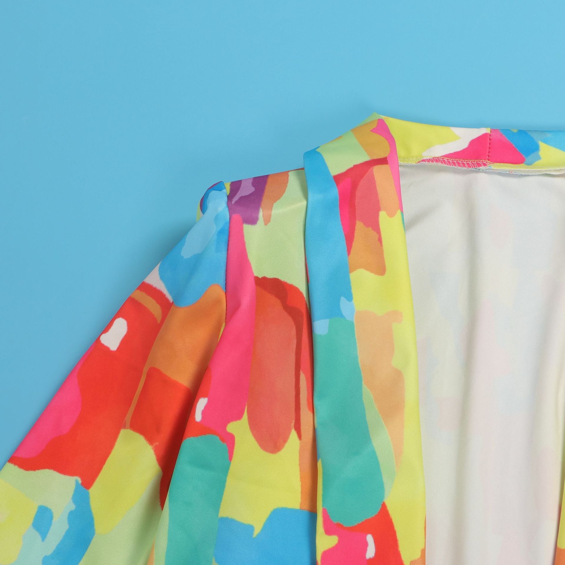 Casual Fashion Multi-Color Print Fashion Blazer Top 50