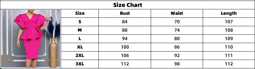 Women elegant ruffled solid bodycon formal party dress 22