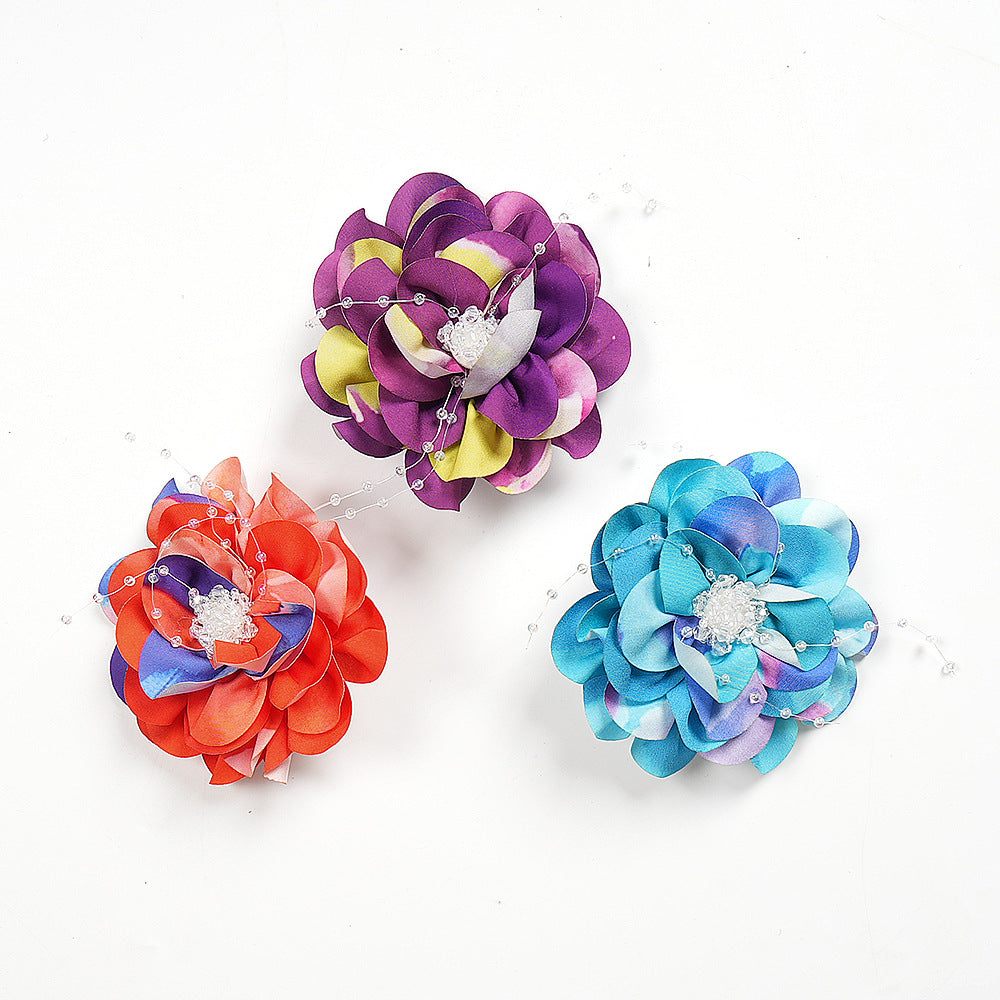 Print Button A-Line Plus Size Dress 17