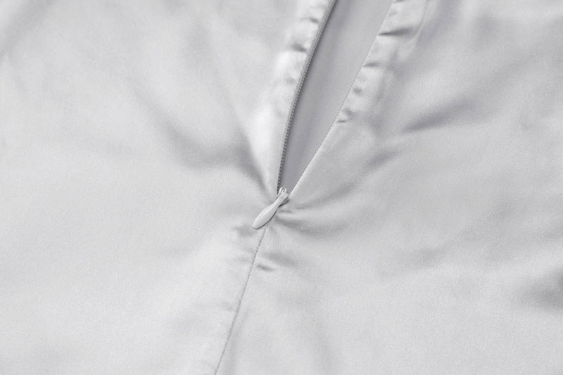 Women's Summer Strapless Top Slim Skirt Set 12