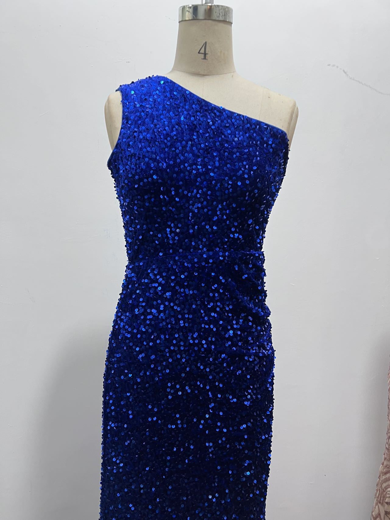 Women Summer Sequin Sleeveless Slit Sequin Dress 25