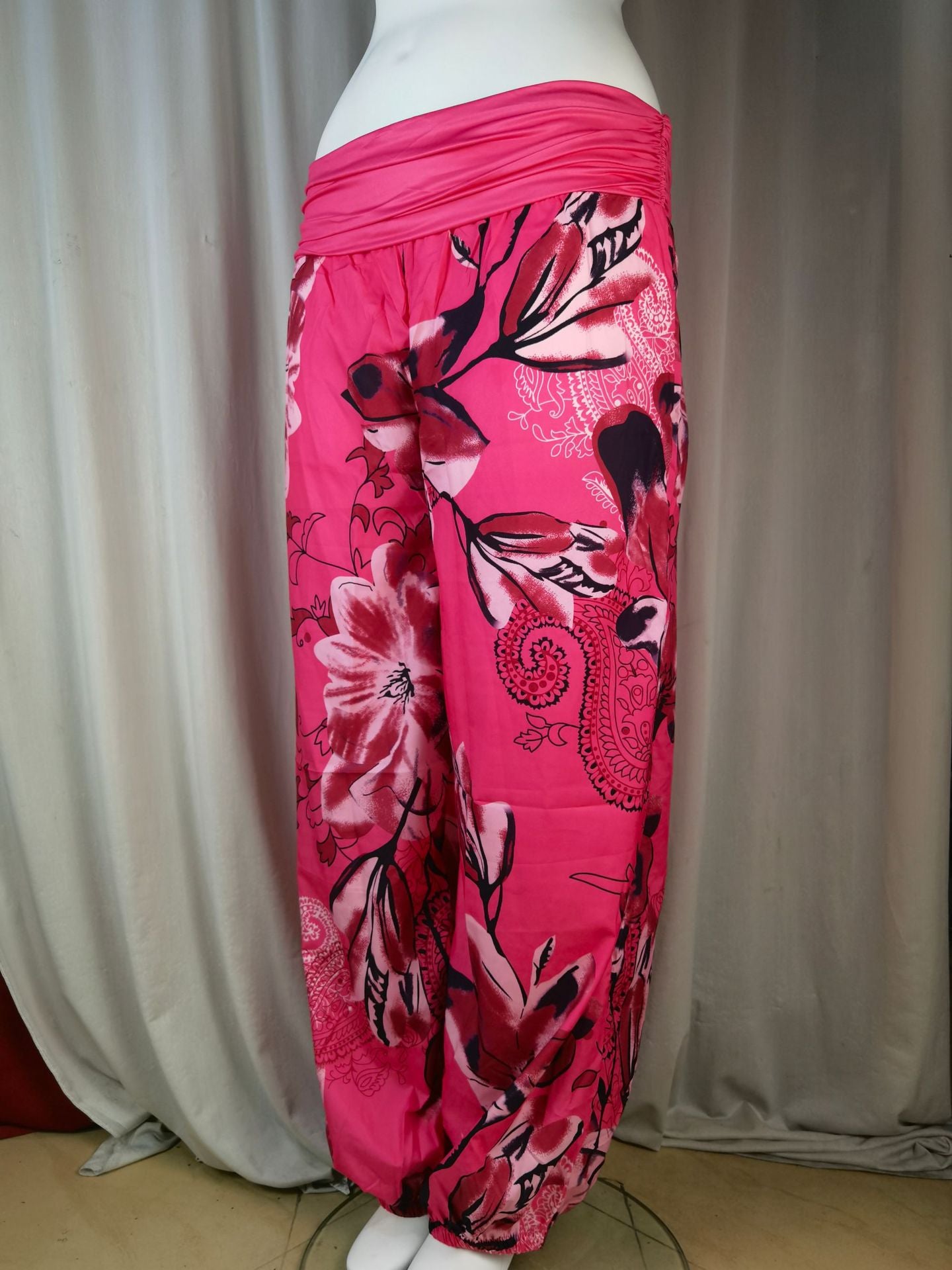 Women Printed Casual Wide-Leg Pants 59