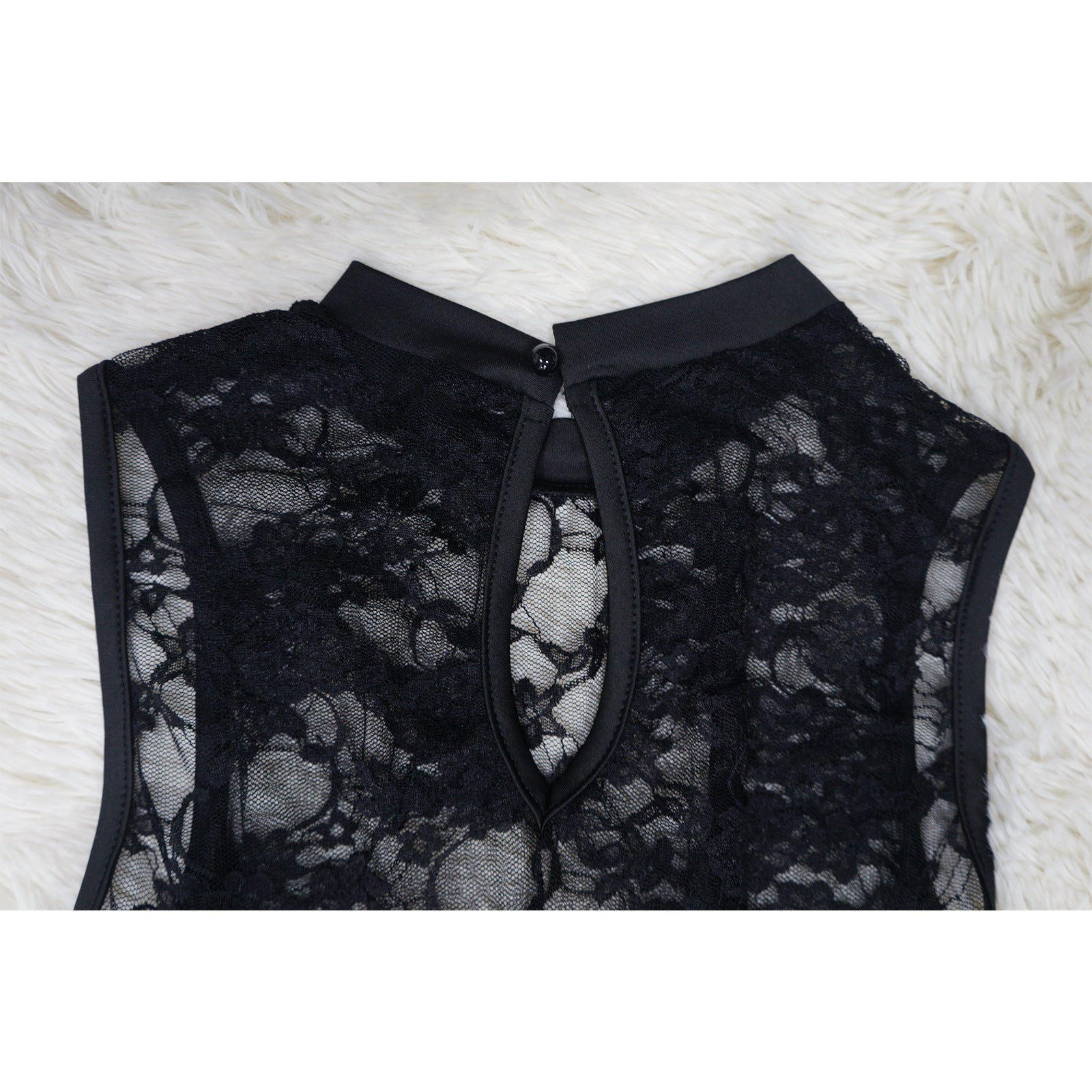 Women Sexy See-Through Lace Patchwork Mermaid Dress 18