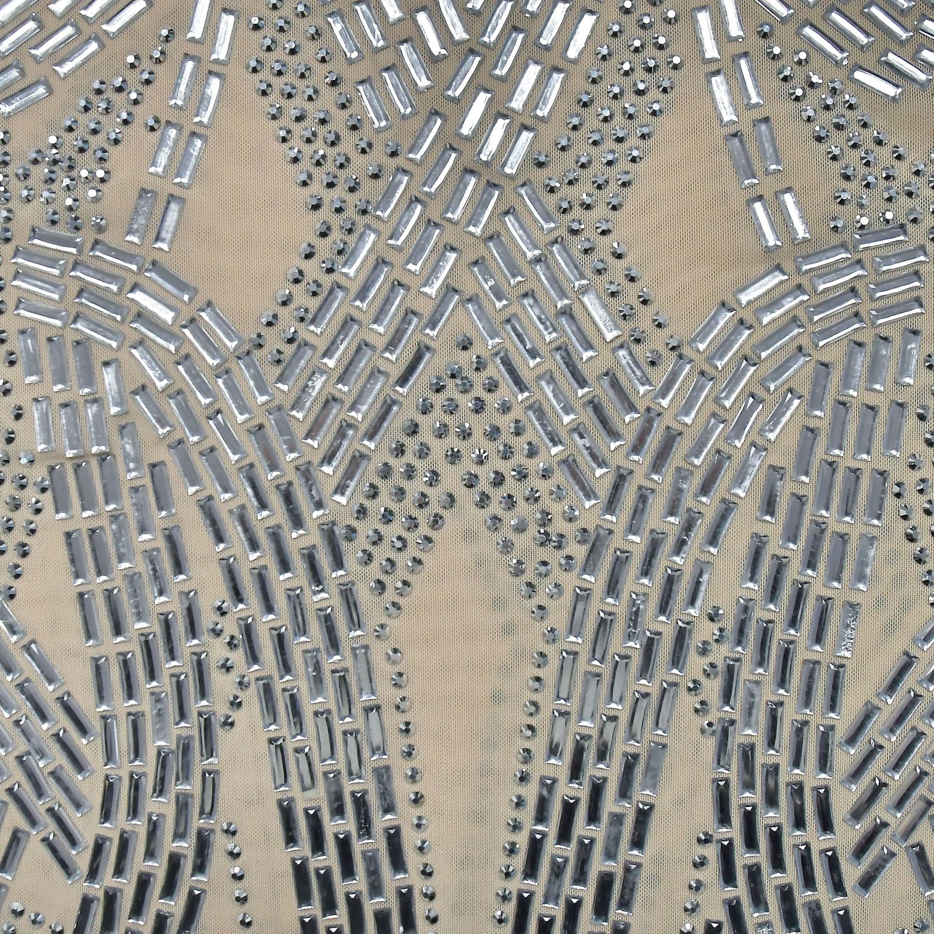 Women Solid mesh Beaded Mini Dress 18