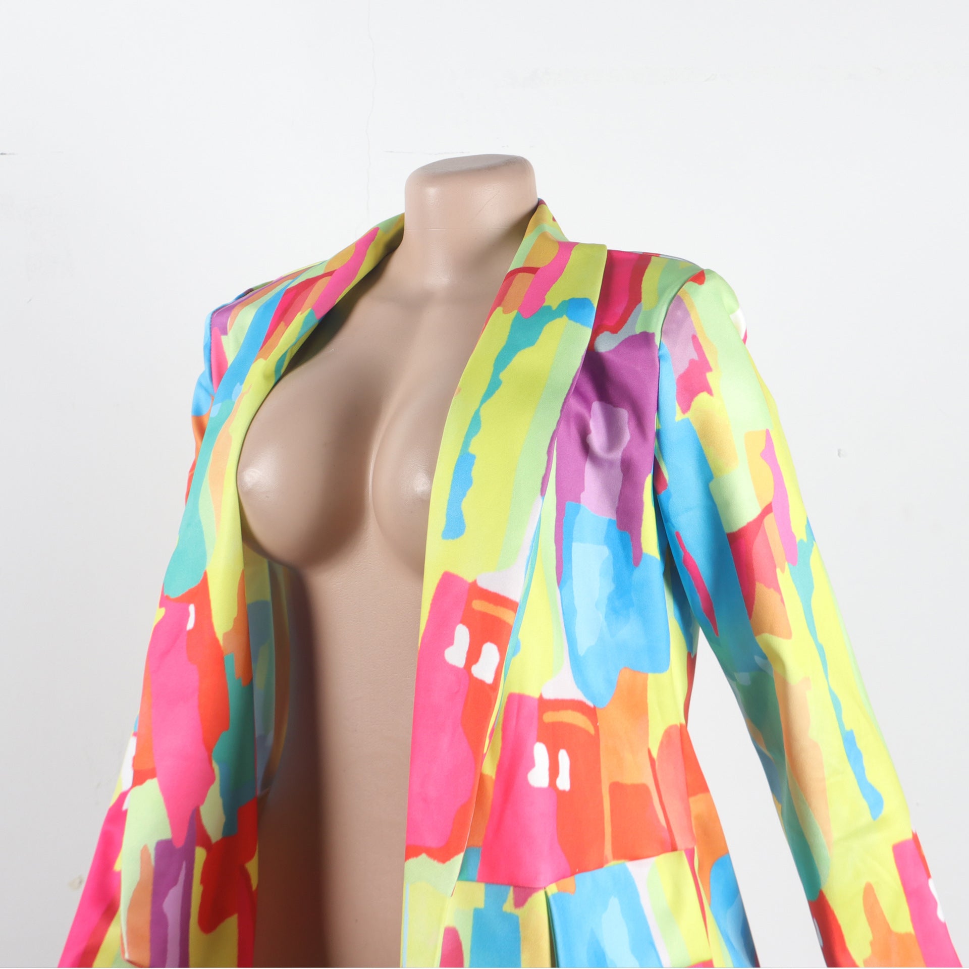 Casual Fashion Multi-Color Print Fashion Blazer Top 43