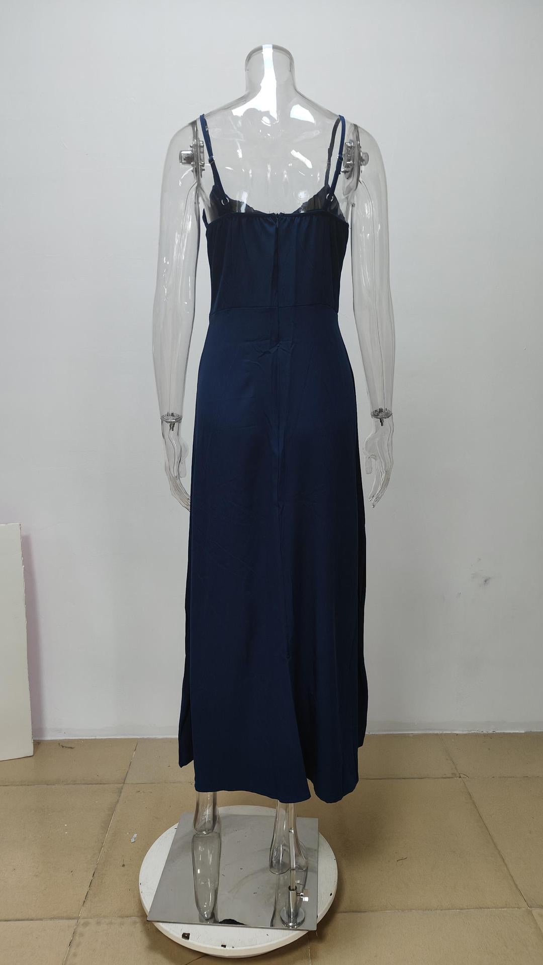 Women elegant lace solid dress 13