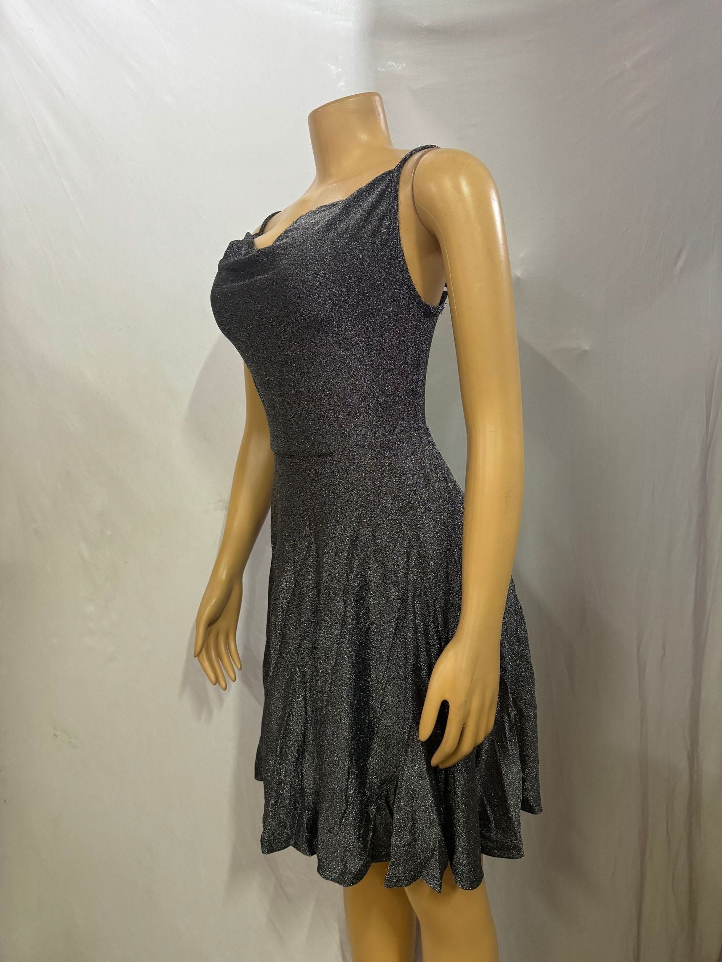 Women Solid Suspender Sexy Backless Dress 12