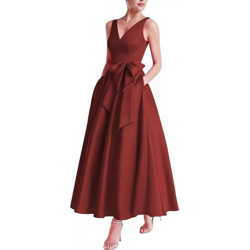 Women V-Neck Sleeveless Elegant Maxi Dress（Processing time need 3-6 days） 53