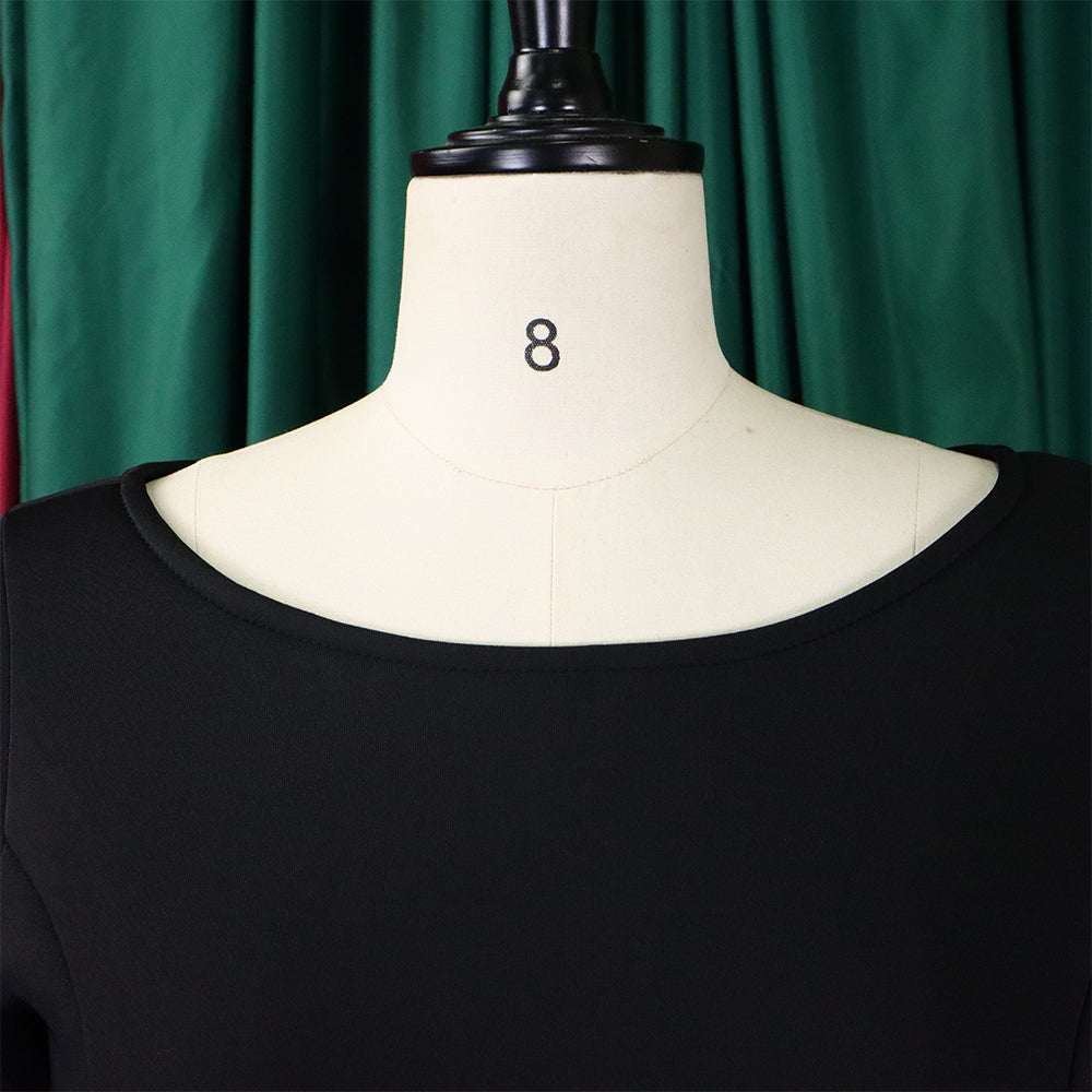 Women's Summer Solid Color Swing Dress Chic Evening Dress 39