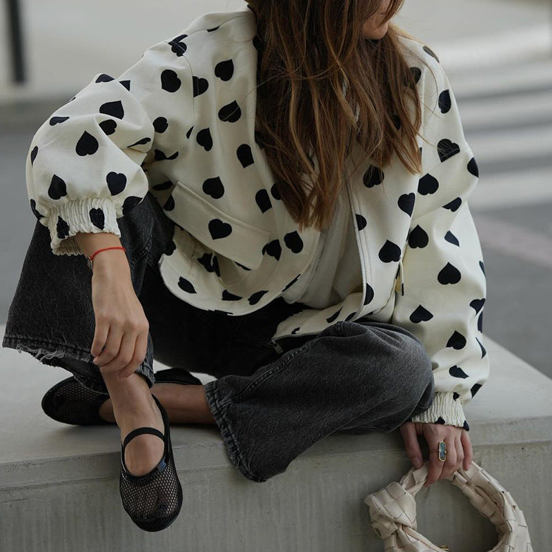 Women Autumn Long-sleeved Printed Jacket 3