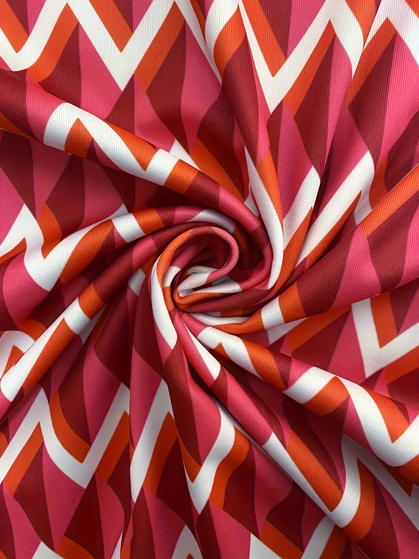 Plus Size Women Print Short Sleeve Dress 7