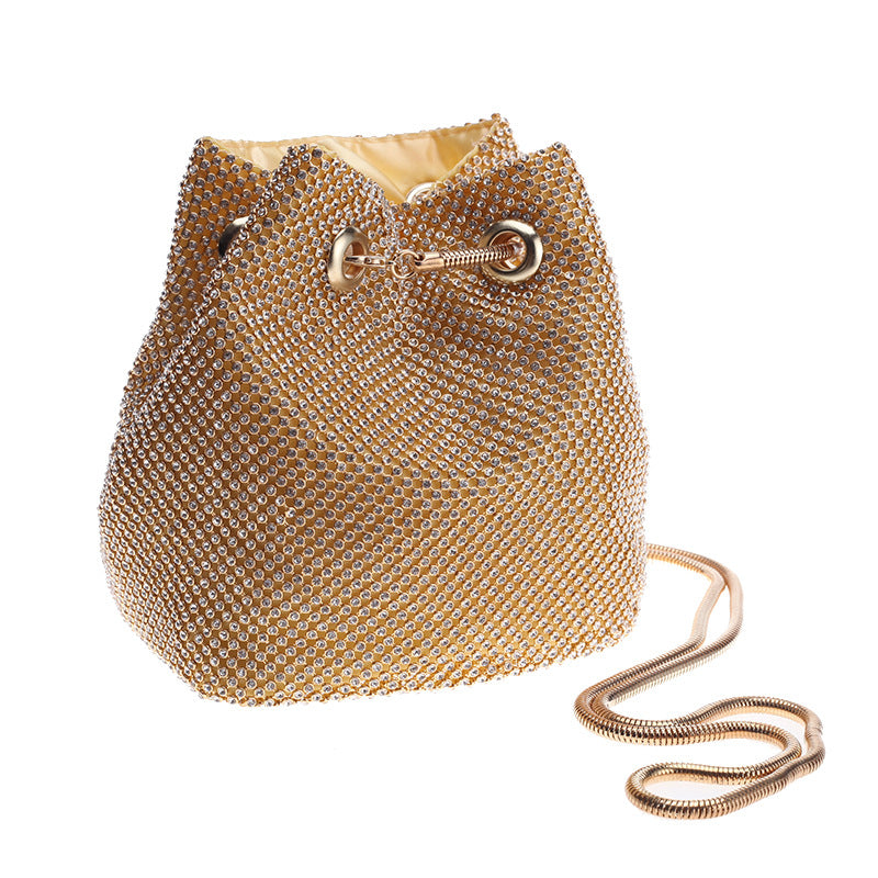 Diamond Bucket Shoulder Multi-Function Portable Evening Bag 14