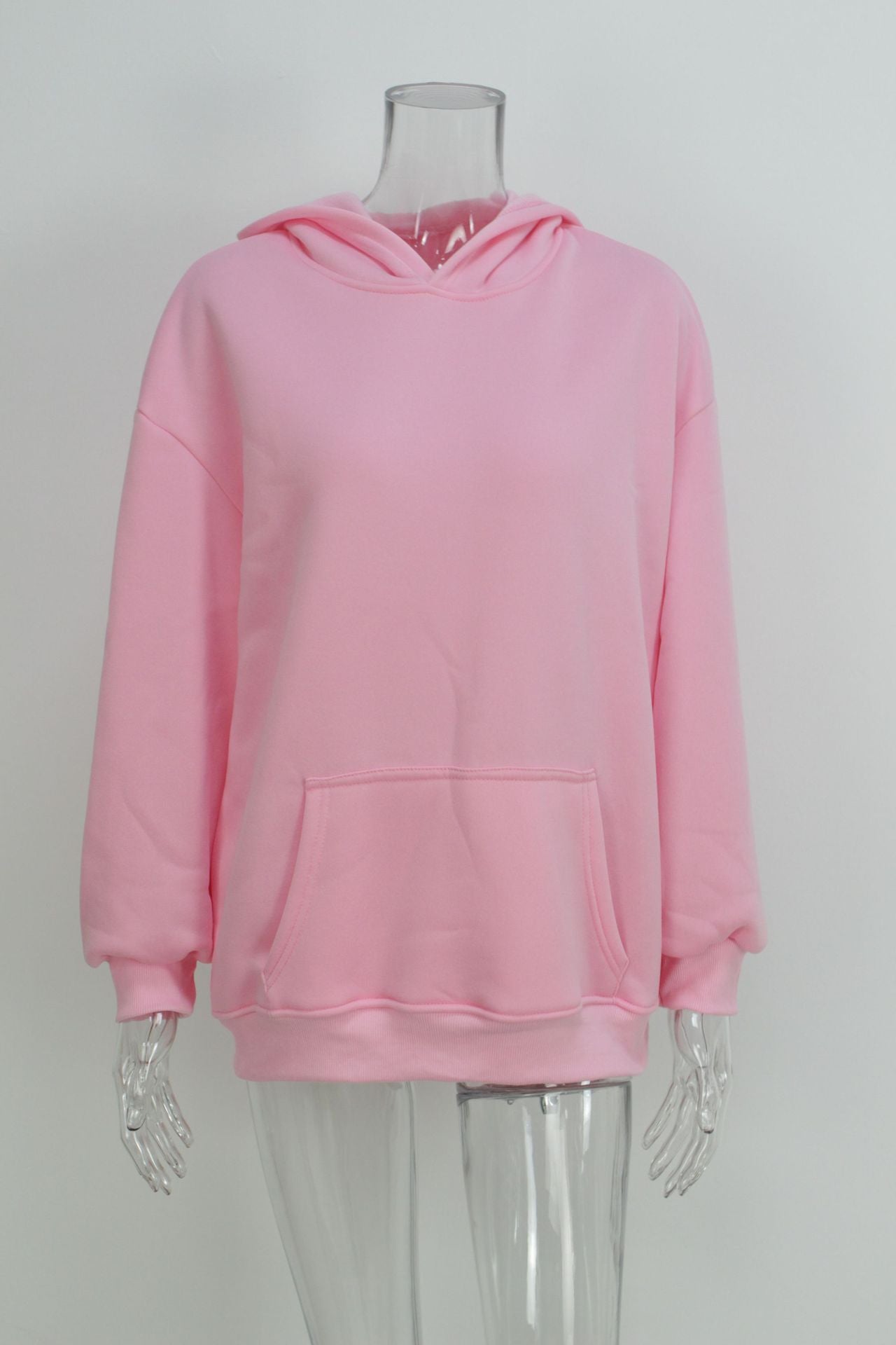 Autumn Loose Solid Color Hooded Pocket Fashion Hoodies 45