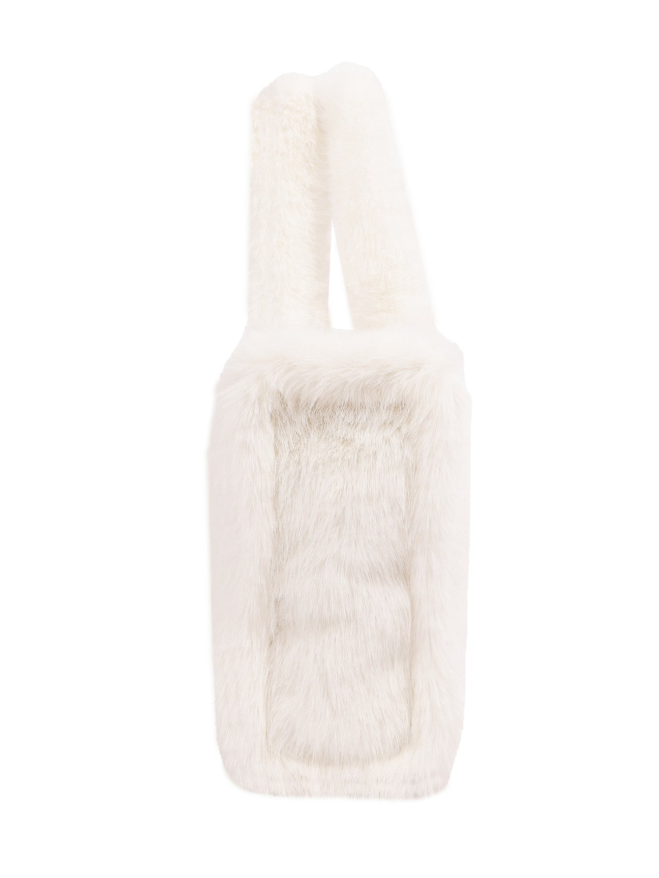 Women's Strap Imitation Fox Fur Large Capacity Tote Bag 22