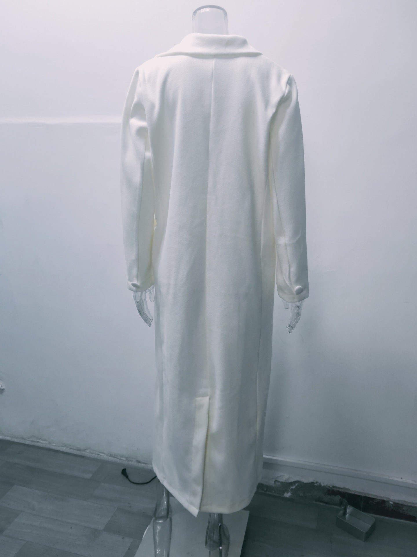 Women Vintage Turndown Collar Long Jacket 24