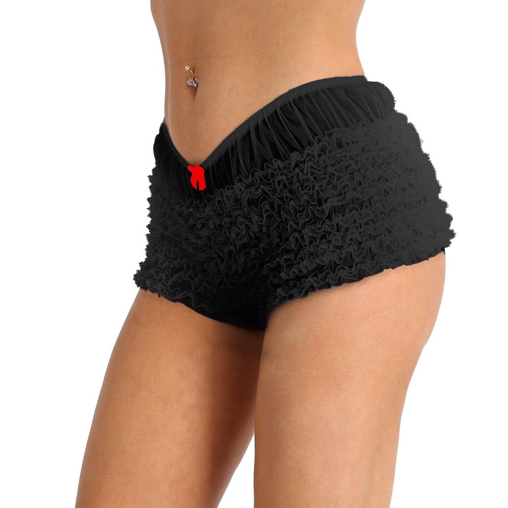 Sexy Ruffled Lace Bloomers Bow Shorts 10
