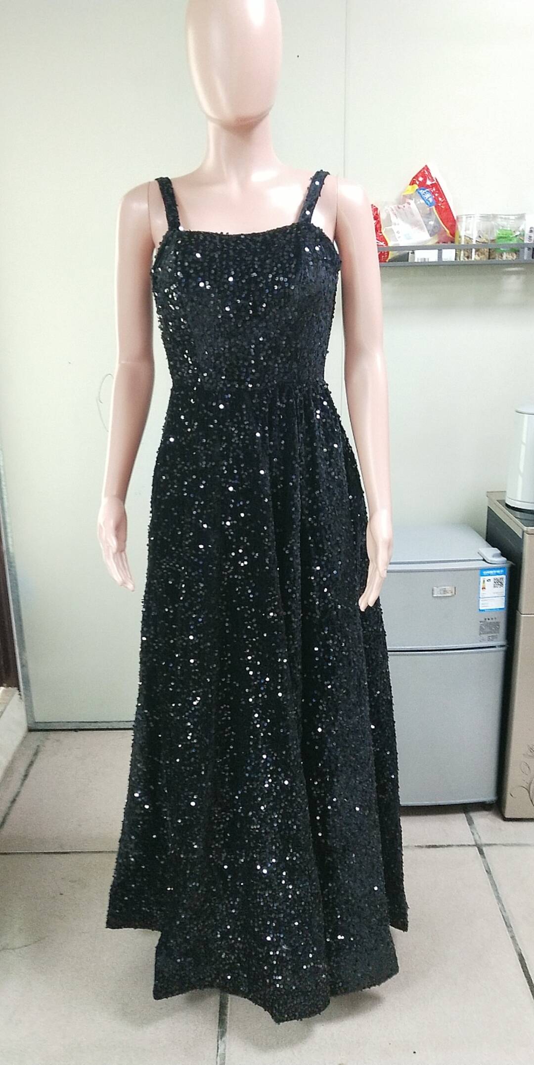 Luxury Sequin Prom Dress Side Slit Glitter Long A Line Formal Party Evening Dress(process time 3-7days) 55