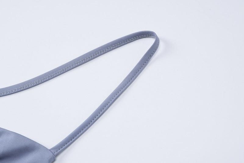 Women Spring Summer Sexy Backless Lace-Up Solid Dress 14