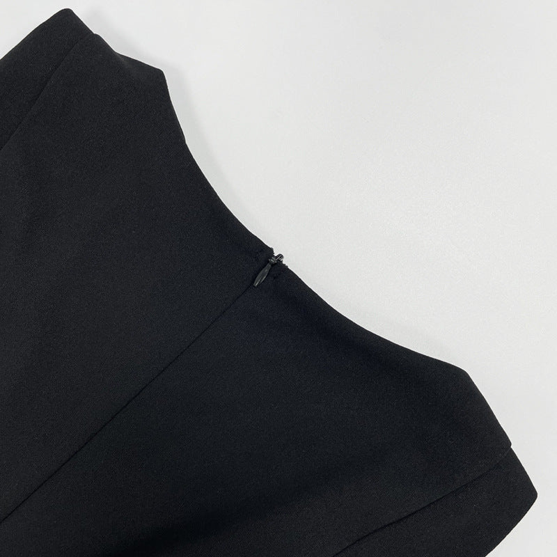 Women Spring/Summer Sleeveless Solid Round Neck Bodycon Dress 25