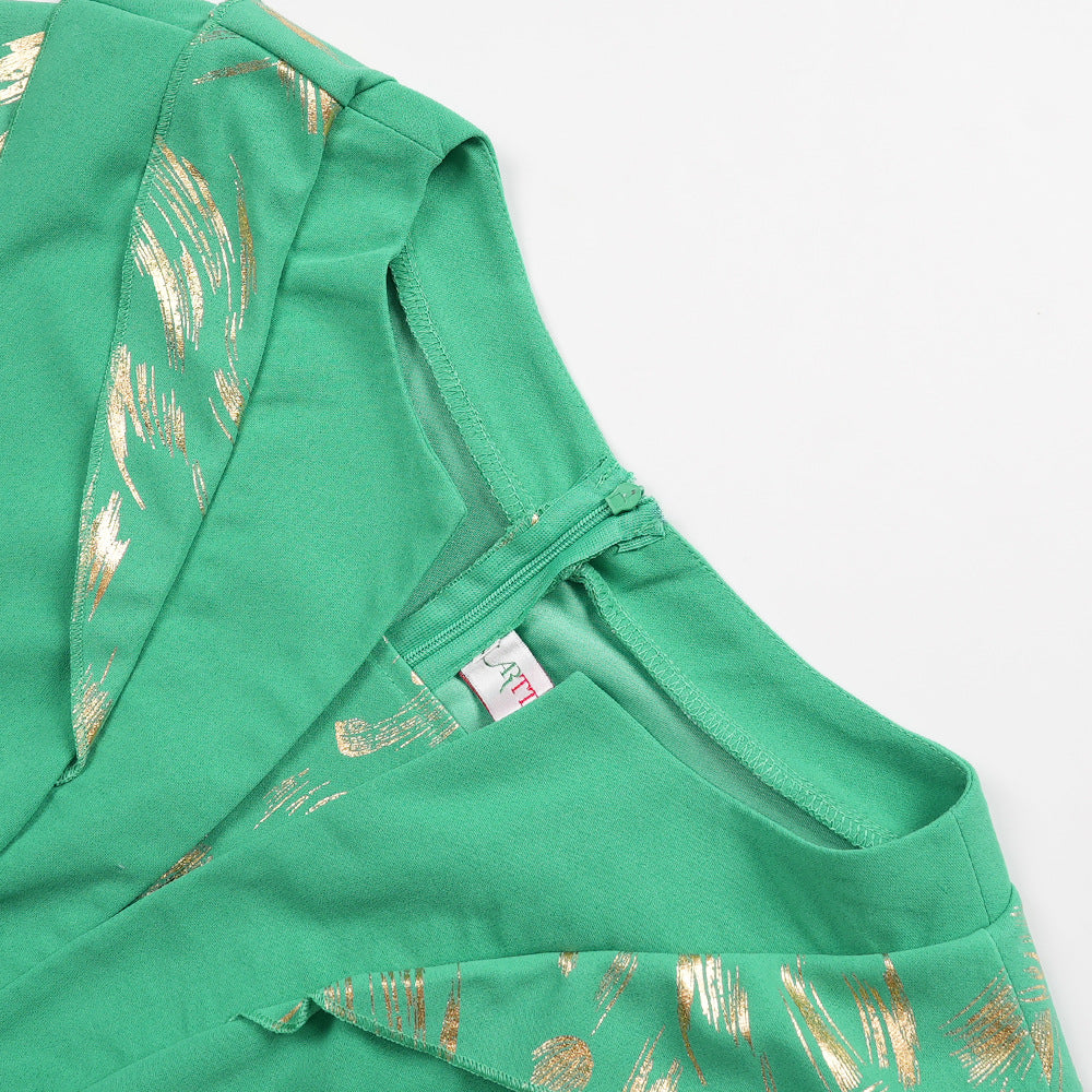 Plus-Size Women Round Neck Dress 16