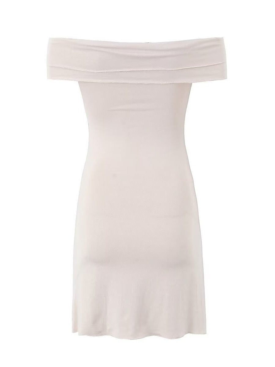 Women Summer Off Shoulder Sexy Cross Bodycon Dress 6