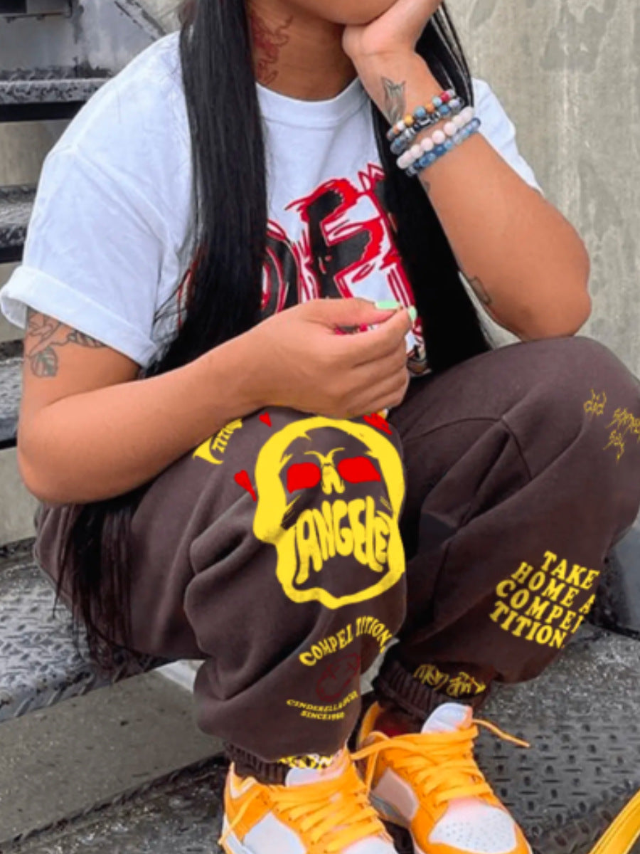 Plus Size Women Elasticized Loose Pants 7