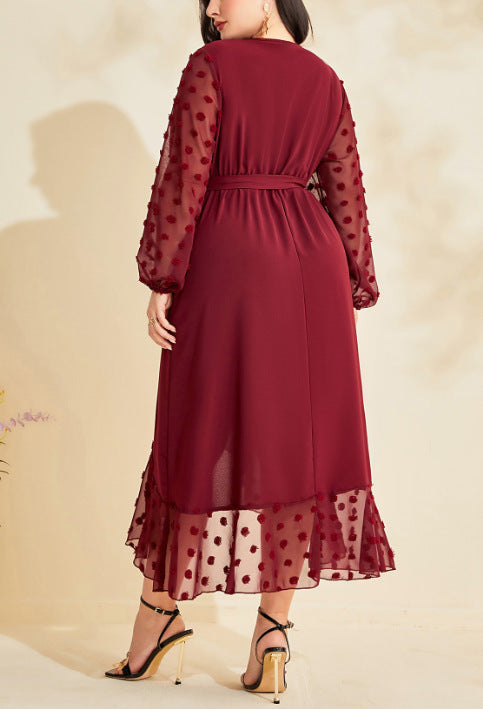 Plus Size Women Printed Career Maxi Dress 5