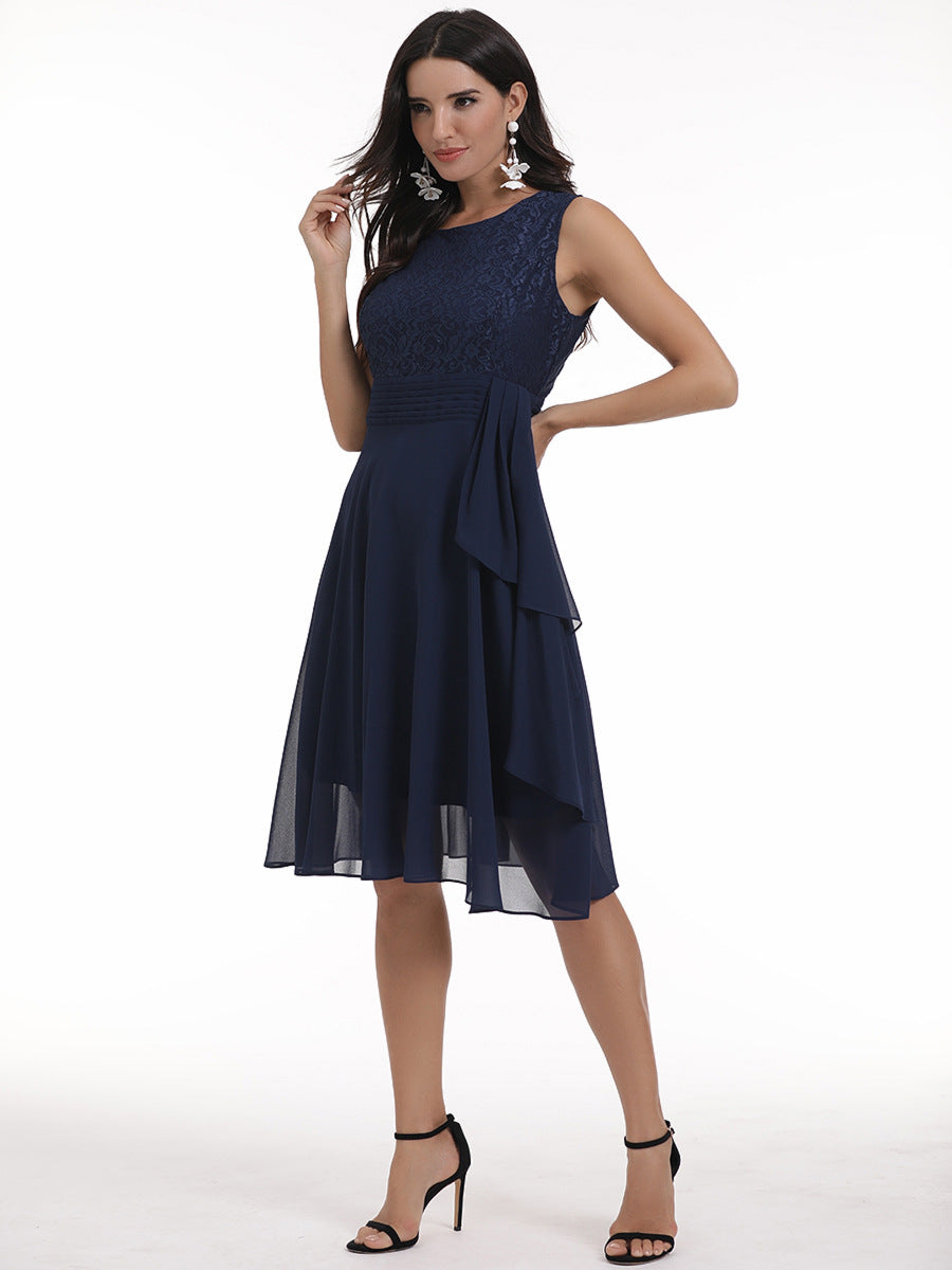 Women chiffon lace dress 41