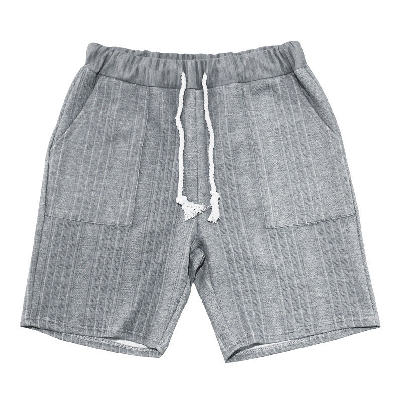 Men's Summer Loose Sleeveless T-Shirt Shorts Men's Summer Casual Jacquard Knitting Set 59