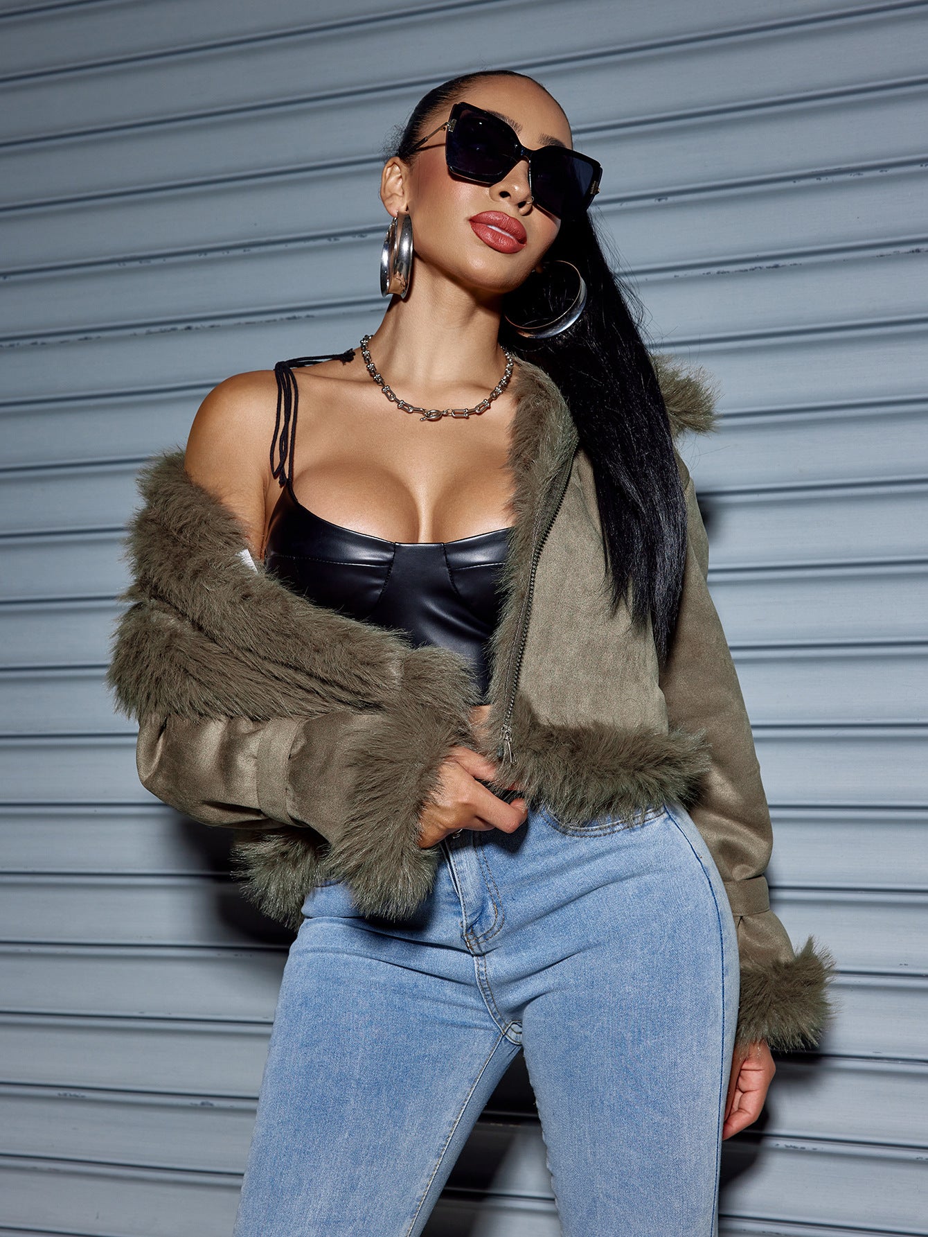 Suede Short Jacket Women Autumn And Winter Coat 4