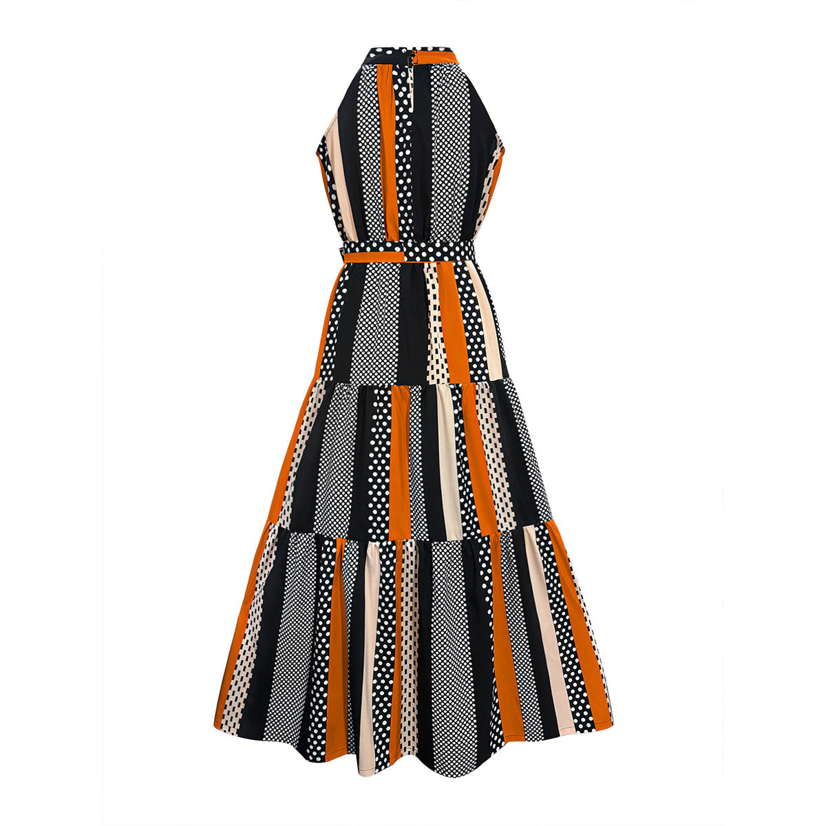 Women Halter Neck Sleeveless Dress 4