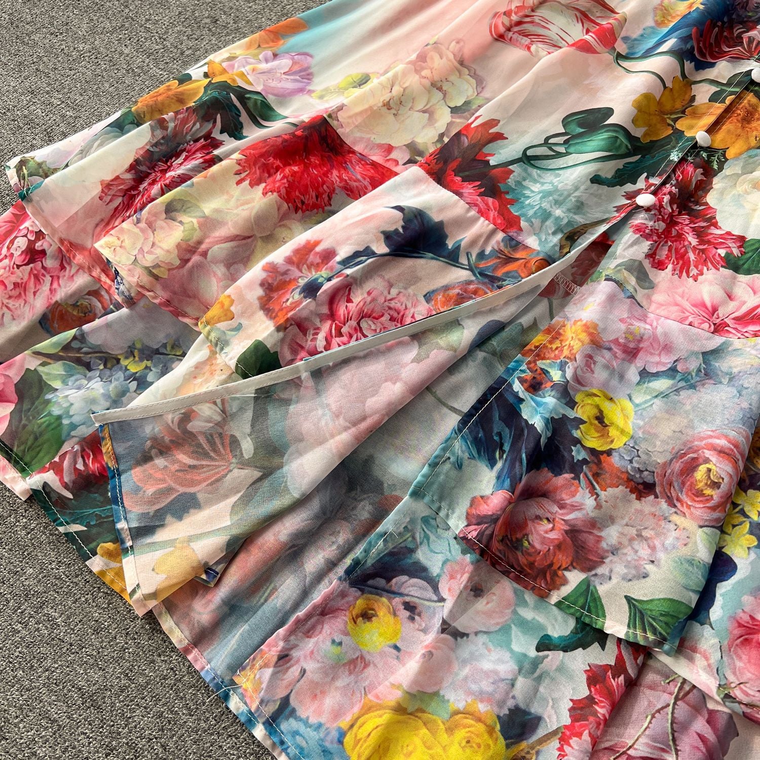 Women Holidays Sexy V Neckchiffon Ruffle Dress 22