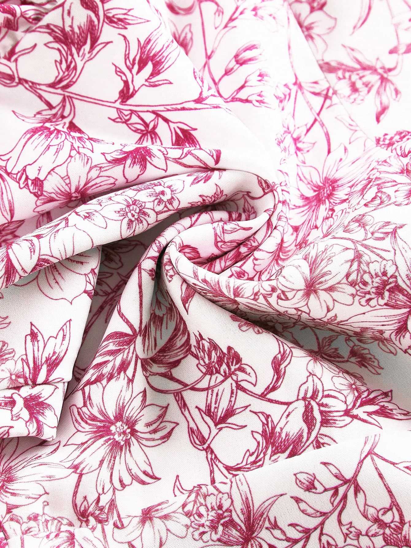 Women floral cascading ruffles dress 25