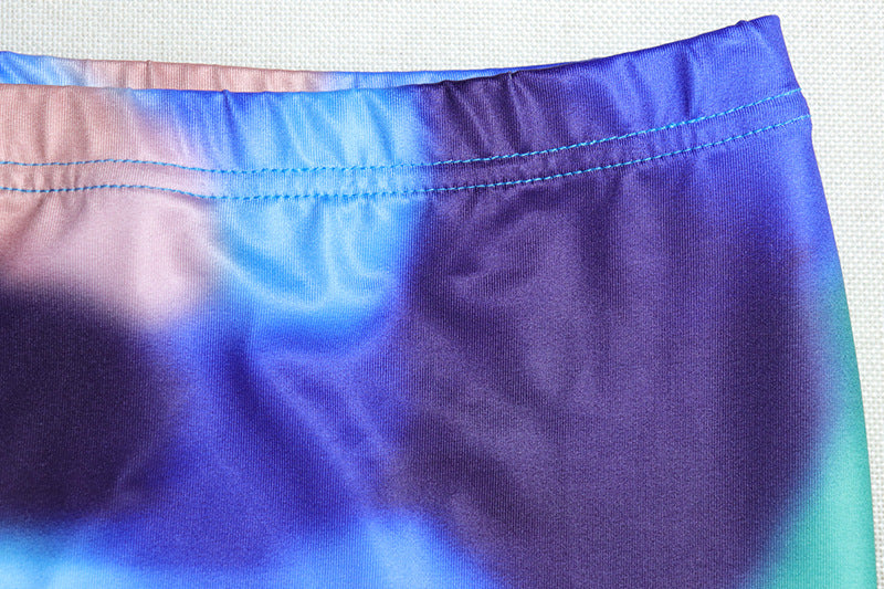 Women Printed Sleeveless Vest Top and Slit Skirt Two-piece Set 12