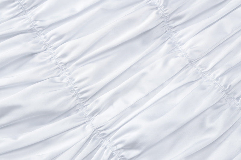 Women's Summer Fashion Sexy Strap Crop Top Pleated Shorts Two Piece Set 17