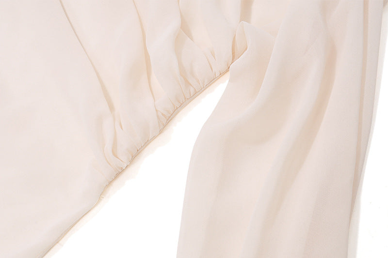 Women Sexy Slash Shoulder Chiffon Top 18