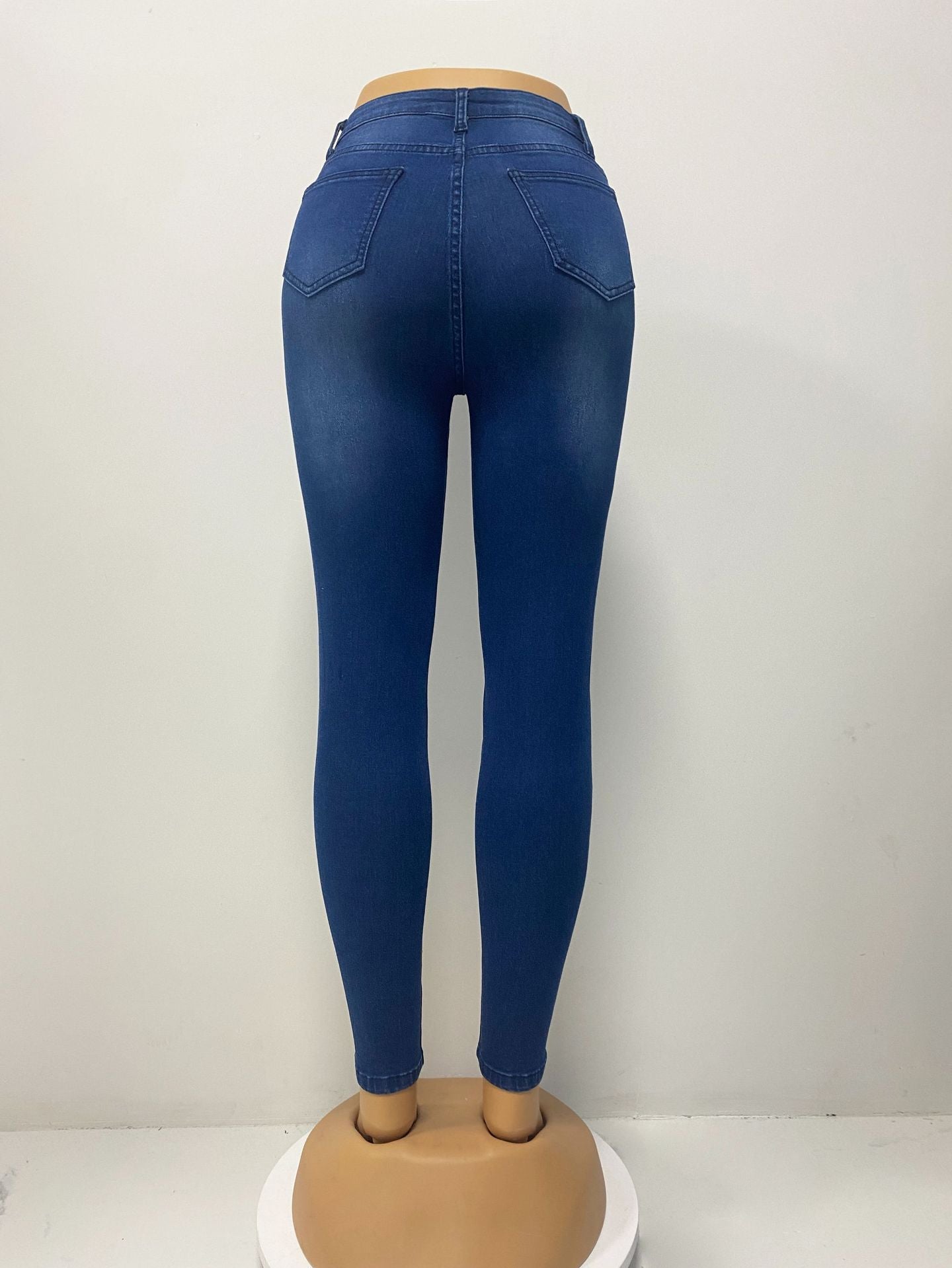 Women autumn stretch Denim Pants 8