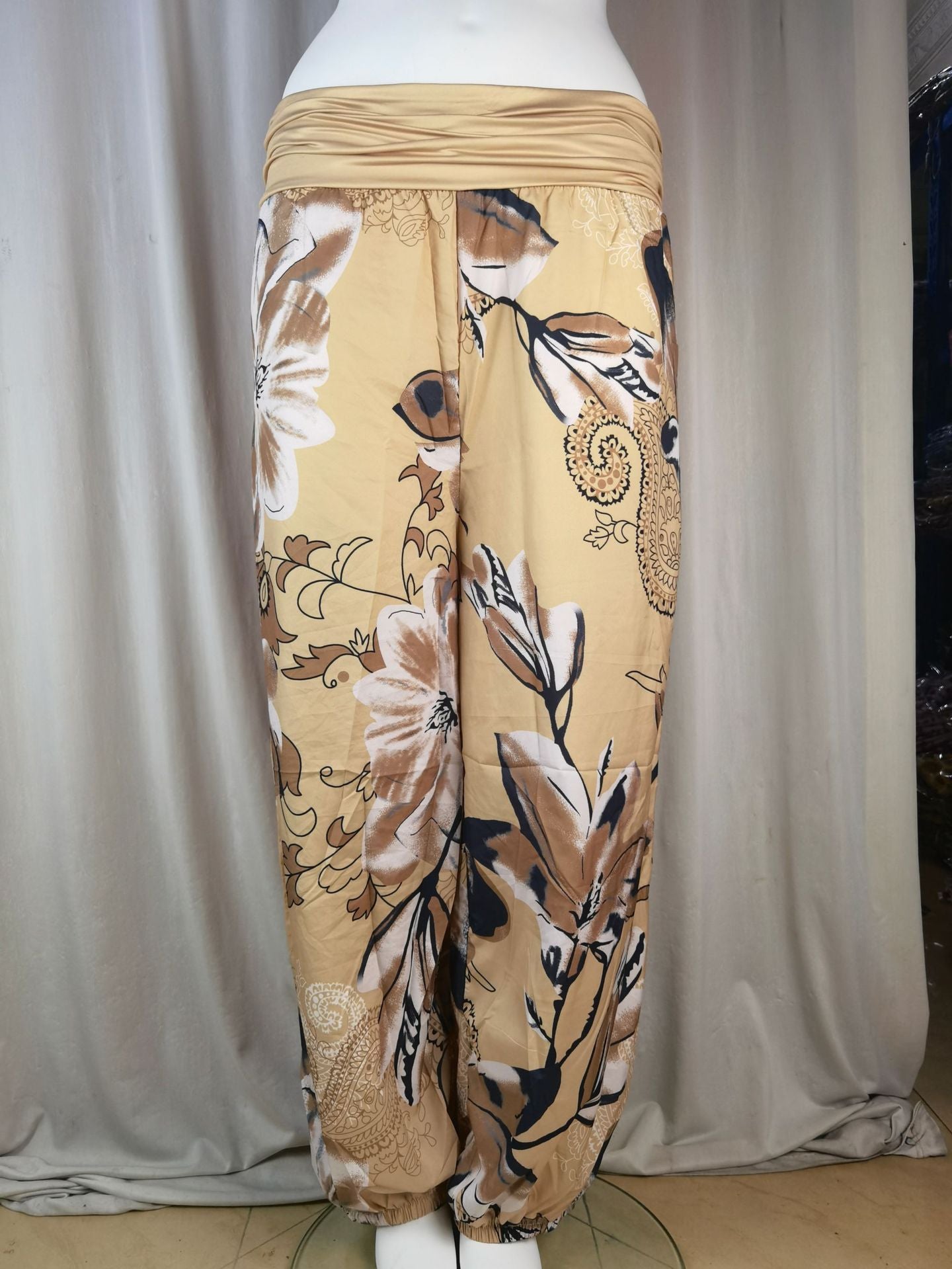 Women Printed Casual Wide-Leg Pants 63