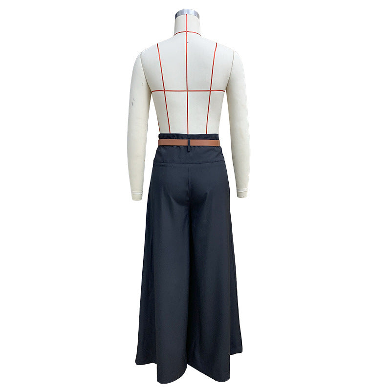 Spring and Summer Fashion Women's Casual Wide-Leg Pleated Trousers 13