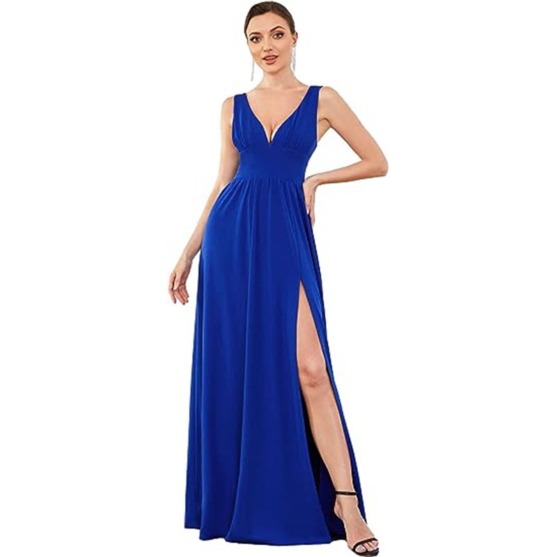 Women Sexy V Neck Party Maxi Evening Dress（Processing time need 3-6 days） 6