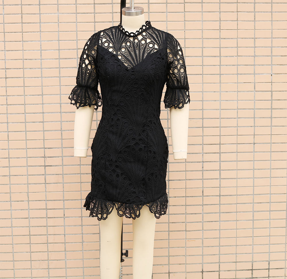 Spring And Summer Women's Clothing Women's Lace Fashion Dress 12