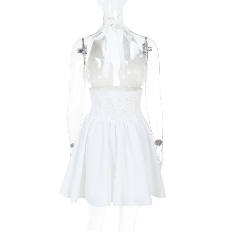Women Spring Sexy Halter Neck Dress 7