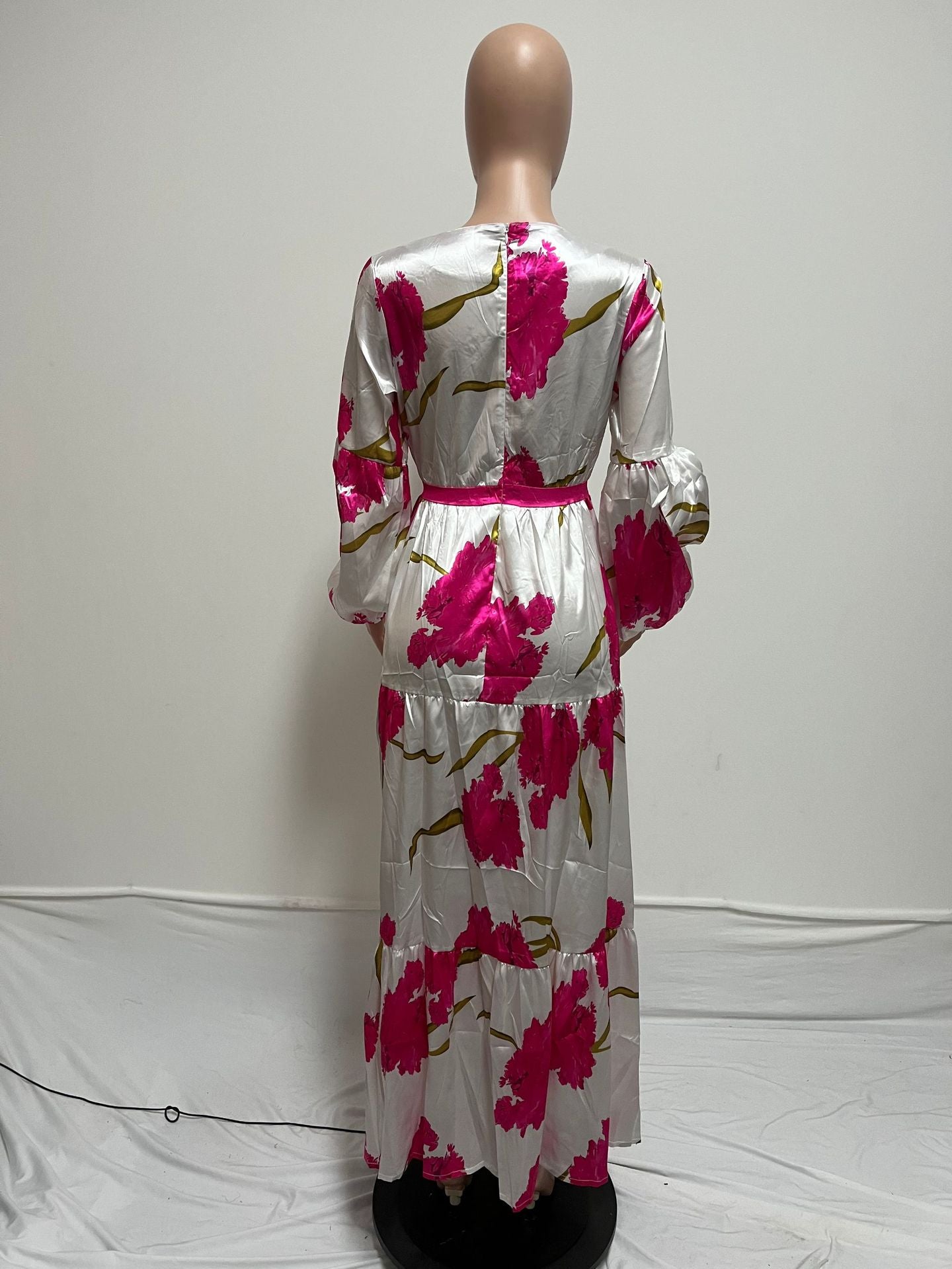 Floral Print Patchwork Maxi Dress 6
