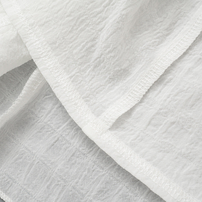 Women's Summer Solid Color Holidays Style Chiffon Strapless Ruffled Two Piece Short Skirt Set 19