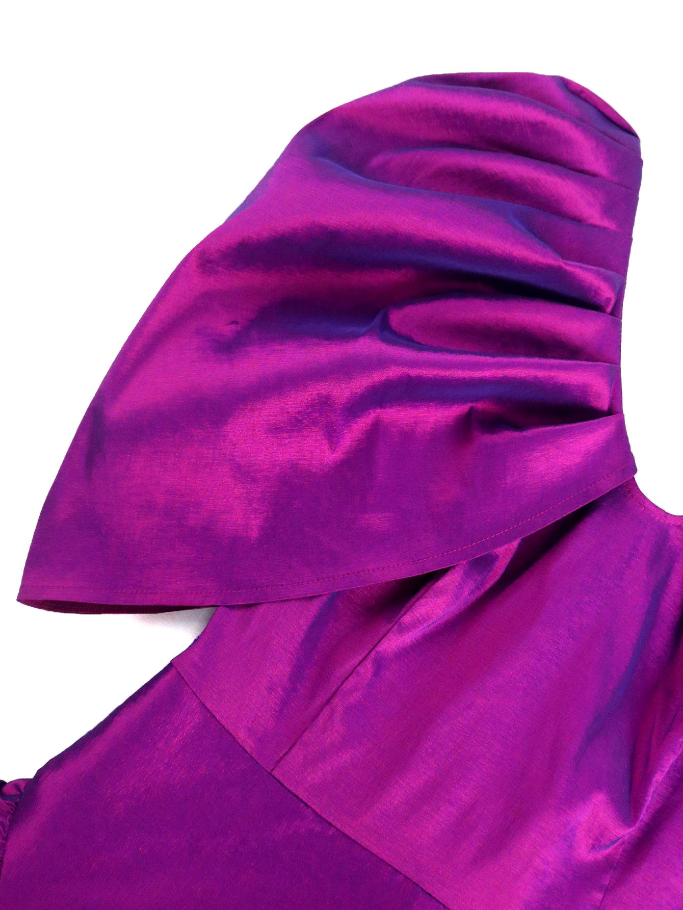 Sexy V-Neck Puff-Sleeve Evening Dress Chic Elegant A-Line Formal Gown 7